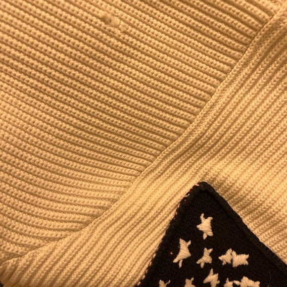 Tommy Hilfiger M American Flag Embroidery Sweater Knit Long-sleeve Crewneck - Picture 6 of 6